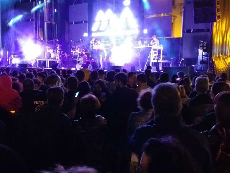 Concierto de Juancho Marqués en la plaza de La Corredera