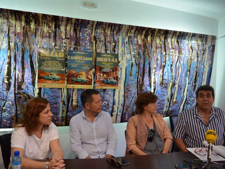 Alcaldes de Hervás , Candelario y Béjar presentan el programa de Blues