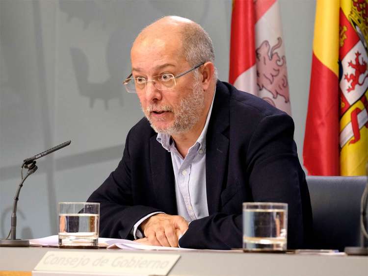 Francisco Igea durante una rueda de prensa en la Junta