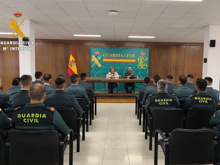 Acto de bienvenida nuevos guardia civiles en prácticas en Salamanca