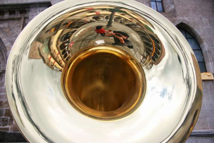 Helicón en la Plaza Mayor de Béjar