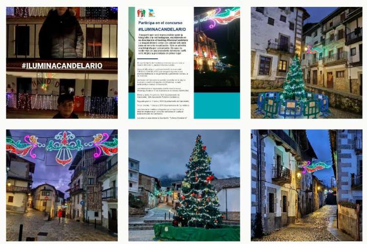 Collage con imágenes de publicaciones en Instagram participando en el concurso