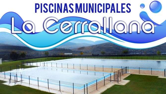 Cartel Piscinas Municipales La Cerrallana