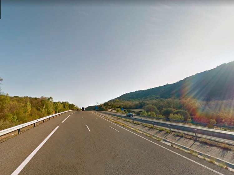 Lugar en el que se incendió el camión