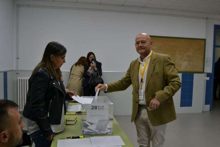 Javier Garrido, Tu Aportas, durante la jornada electoral