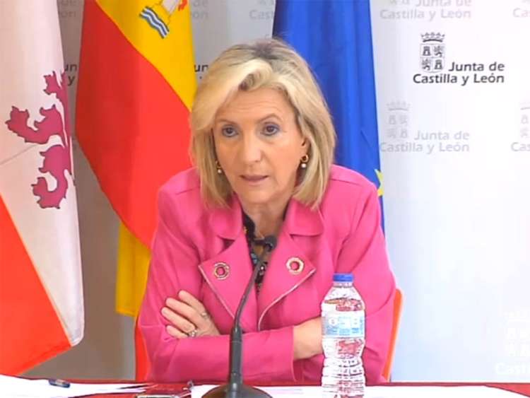 Verónica Casado durante la rueda de prensa