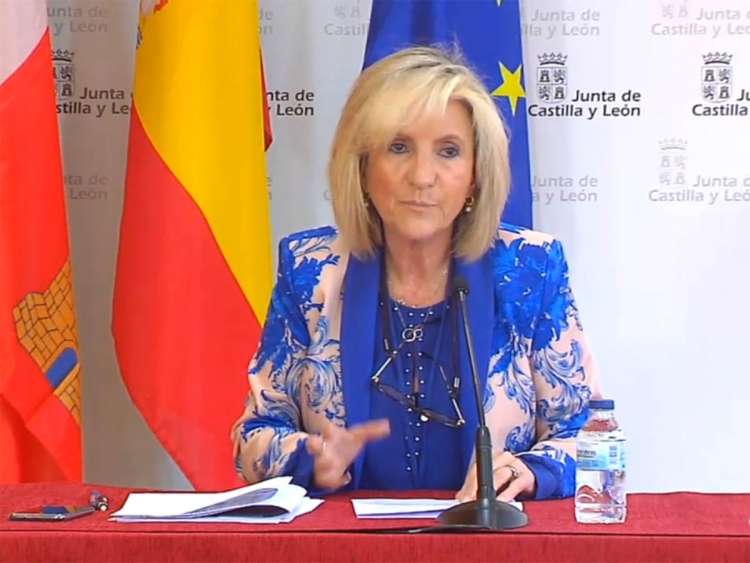 Verónica Casado, durante la rueda de prensa