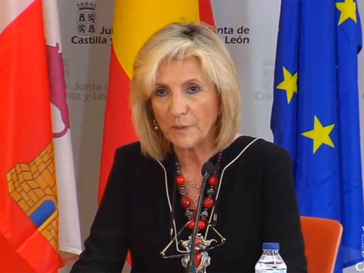 Verónica Casado durante la rueda de prensa