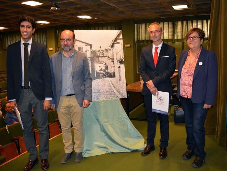 Ángel Orgaz, Javier Ramón Sánchez, Ricardo Rivero y Josefa Montero en la clausura de las jornadas