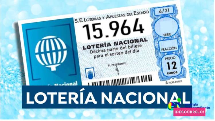 Montaje con el número agraciado con el segundo premio