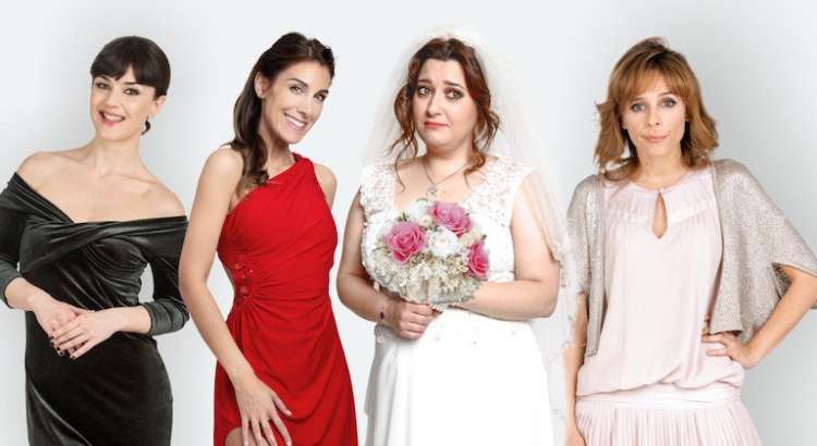 Parte del reparto de la obra de teatro