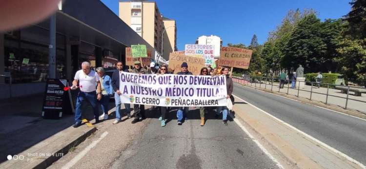 Manifestación en Béjar