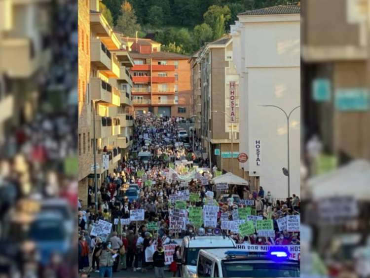 Manifestación defensa de la Sanidad de Béjar. ARCHIVO