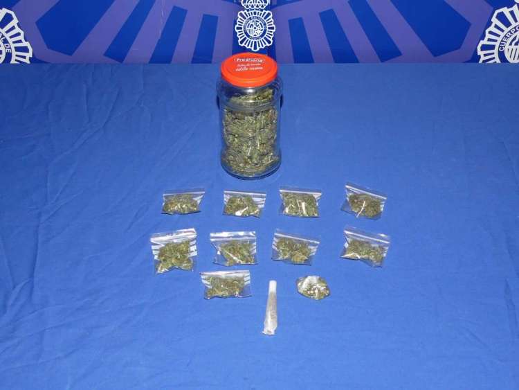 Marihuana Incautada por la Policia Nacional de Salamanca
