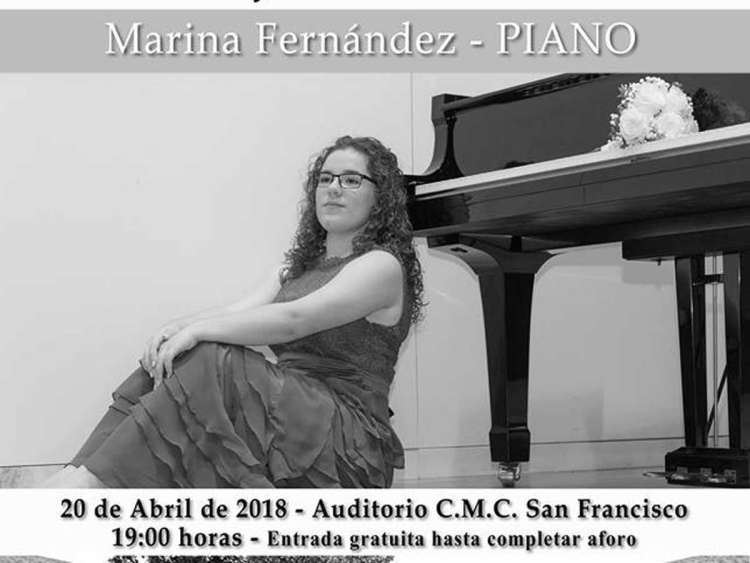 Cartel anunciador del ciclo Antiguos Alumnos de la Escuela de Música