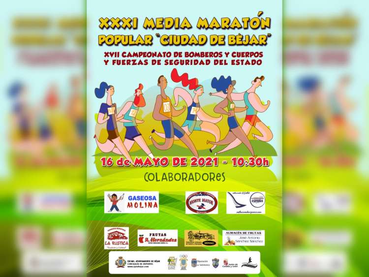 Cartel de la XXXI Media Maratón Popular "Ciudad de Béjar"