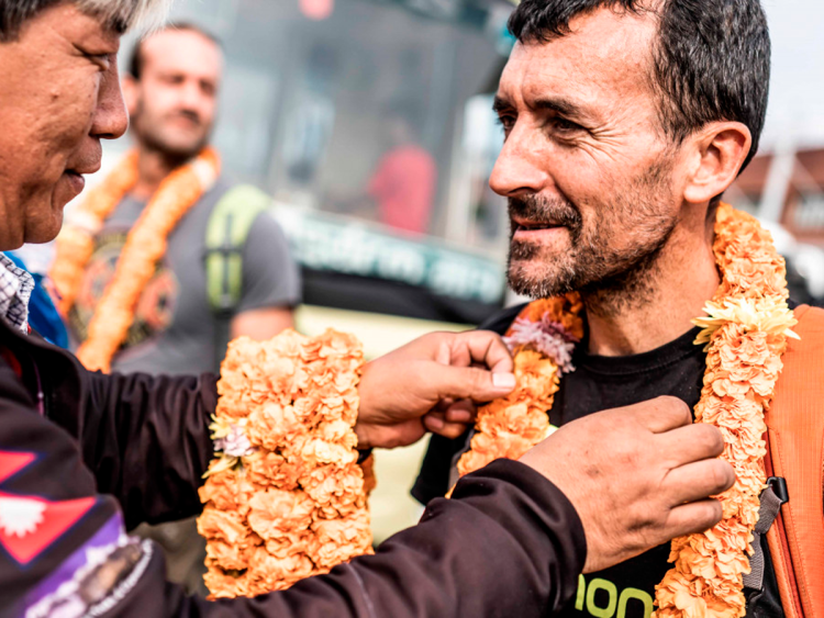 Miguel Heras en la Everest Trail Race