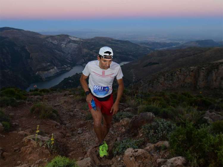 Miguel Heras durante la Ultra Sierra Nevada