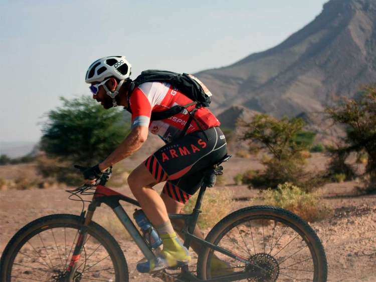 Moisés Dueñas en la quinta etapa de la Titan Desert