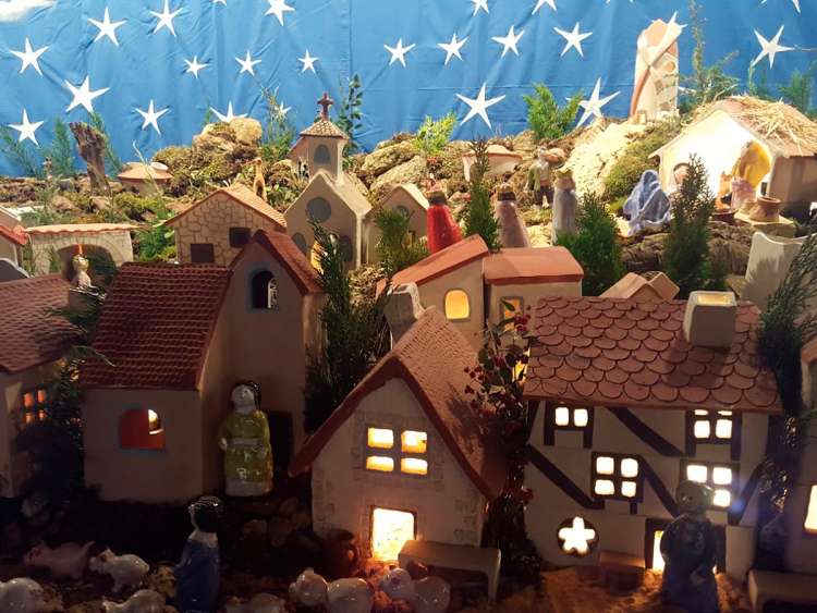 Vista parcial de uno de los belenes de una pasada edición
