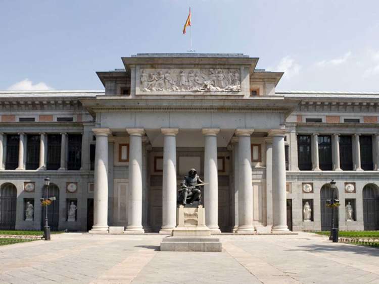 Vista exterior del Museo del Prado, Madrid
