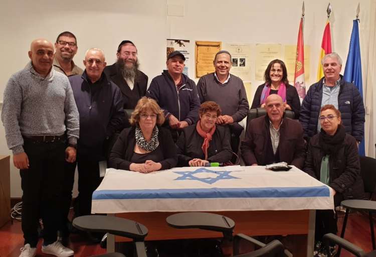 Participantes de la comitiva israelí en Béjar