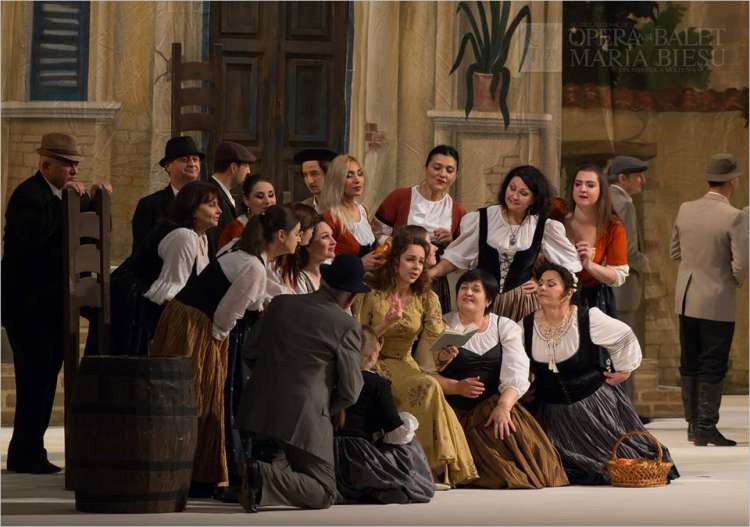 Un momento de la representación de la ópera