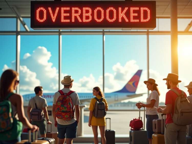 Pasajeros esperando en la terminal del aeropuerto