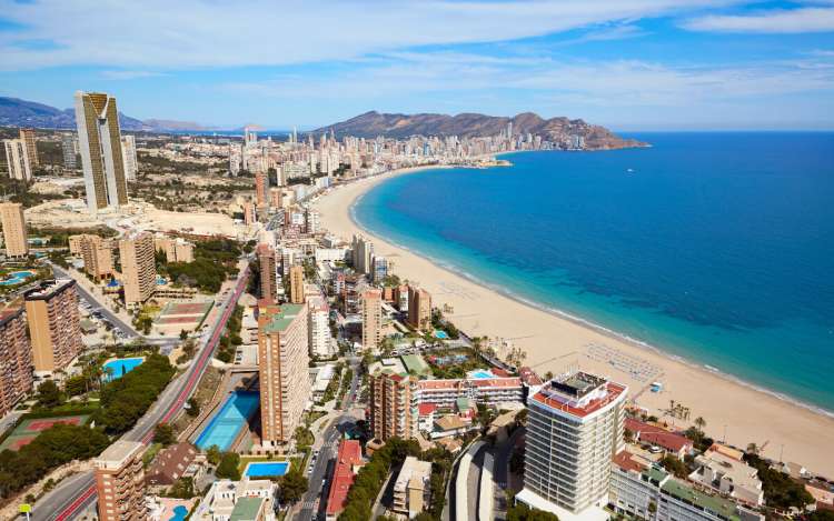 Benidorm, vista aérea