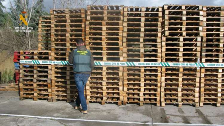 Palés intervenidos por la Guardia Civil