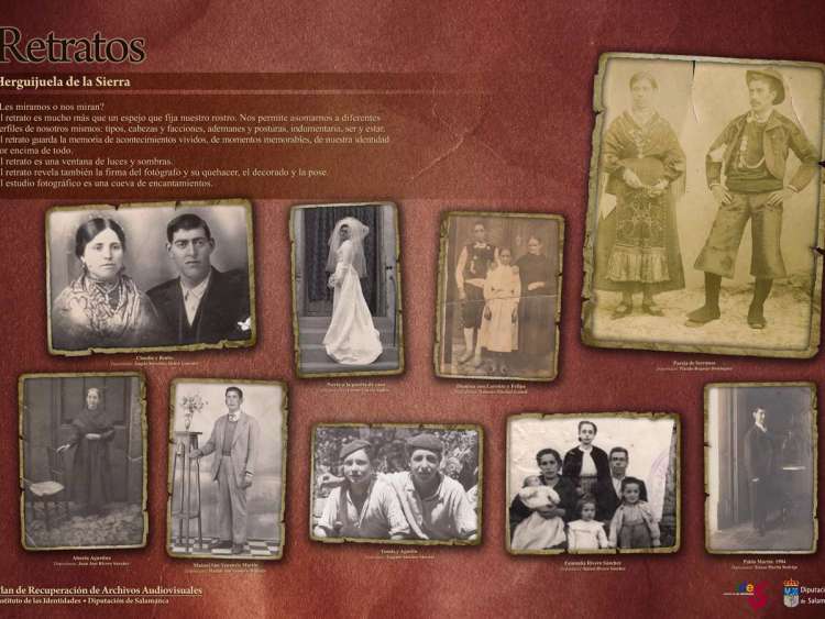 Panel fotográfico de una de las localidades del IDES, Herguijuela de la Sierra