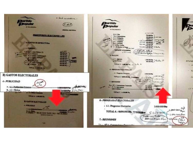 Papeles del caso en los que aparece Béjar