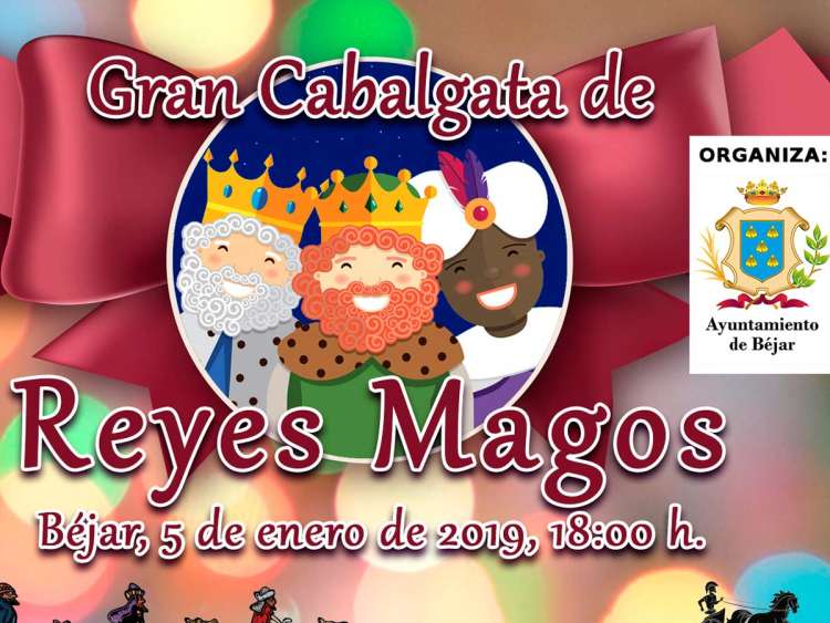 Vista parcial del cartel anunciador  de la Cabalgata