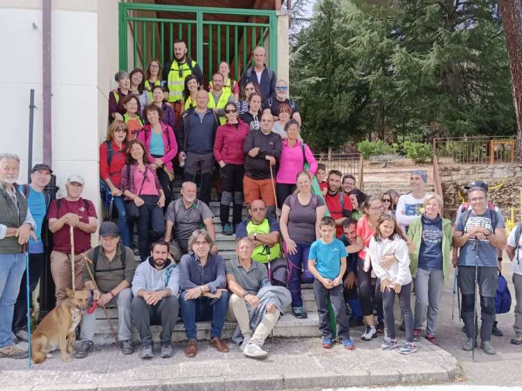 Participantes de la ruta La Salamanquesa