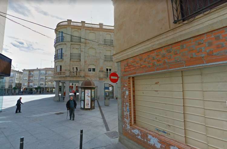 Quiosco de la ONCE en la Plaza Mayor de Guijuelo