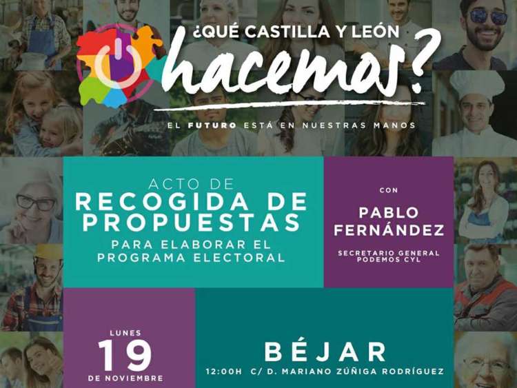 Cartel anunciador de la actividad