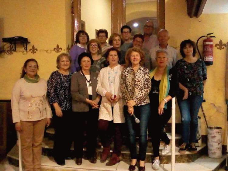 Mujeres premiadas en el campeonato de chinchón del Casino Obrero