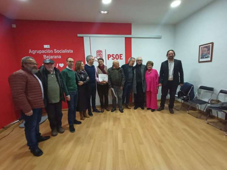 Militantes reconocidos en los premios a la Libertad 2023 agrupación Socialista Bejarana