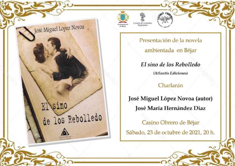 Cartel con foto de dos personas besándose en tonos sepia