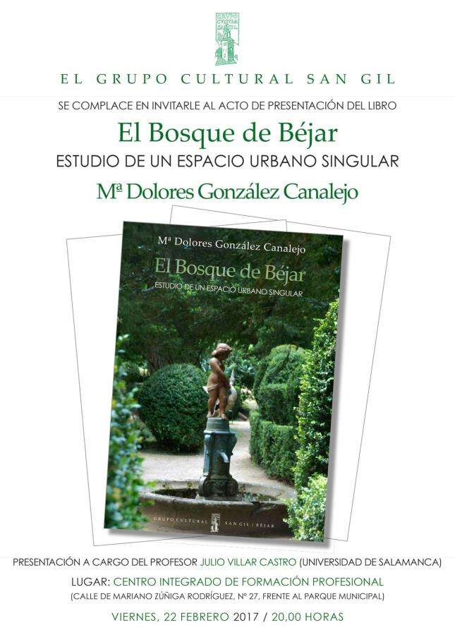 Portada del libro y cartel de presentación del acto