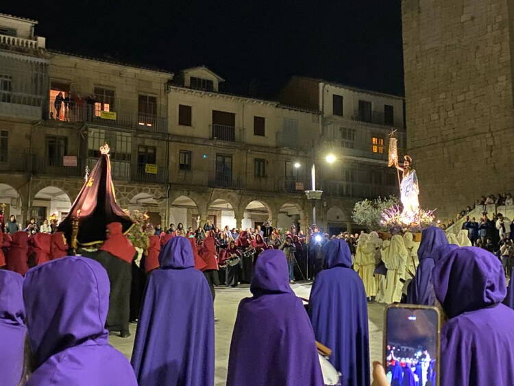 Procesión del Encuentro. Plaza Mayor de Béjar