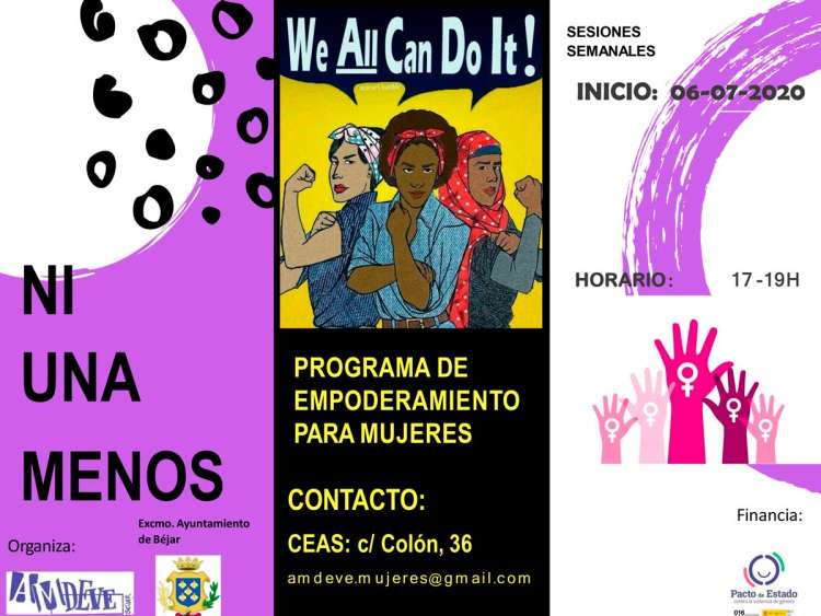 Cartel anunciador de la actividad