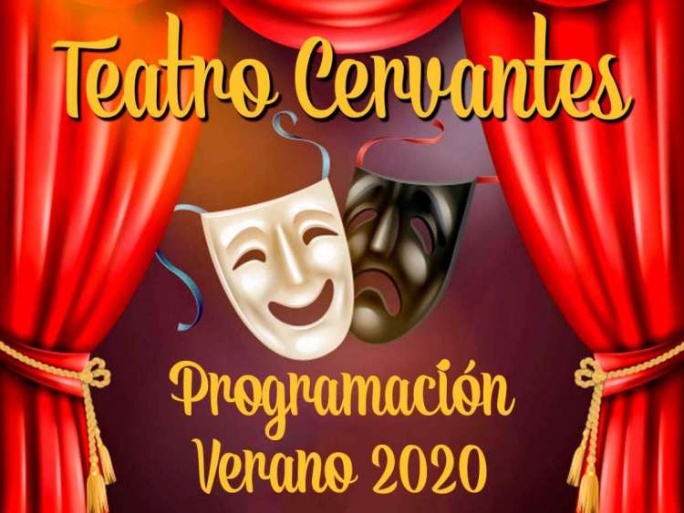 Vista parcial del cartel con la programación del teatro Cervantes de Béjar