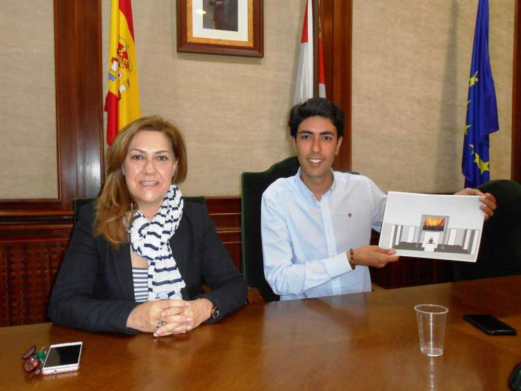 Purificación Pozo y Ángel Orgaz presentan el nuevo stand