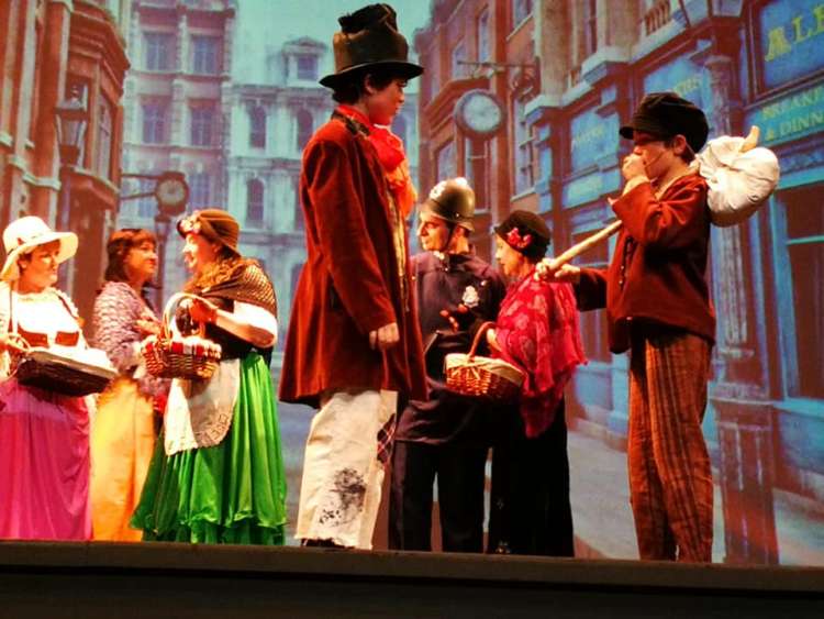 Un momento de la representación de la obra