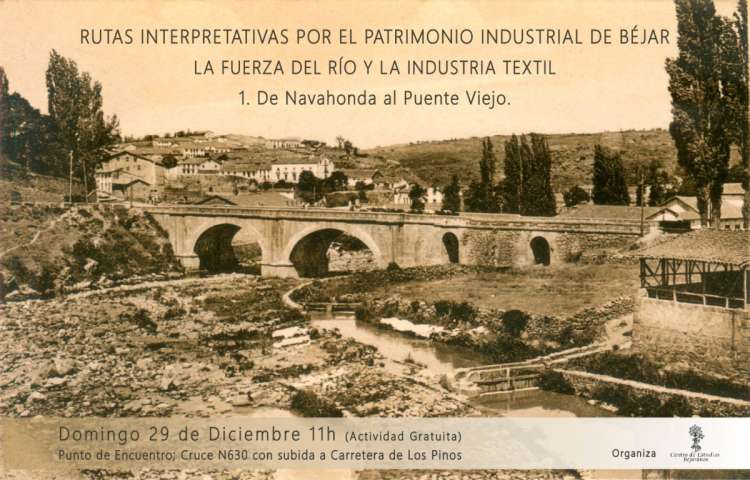 Fotografía antigua del Río Cuerpo de Hombre para ilustrar el cartel