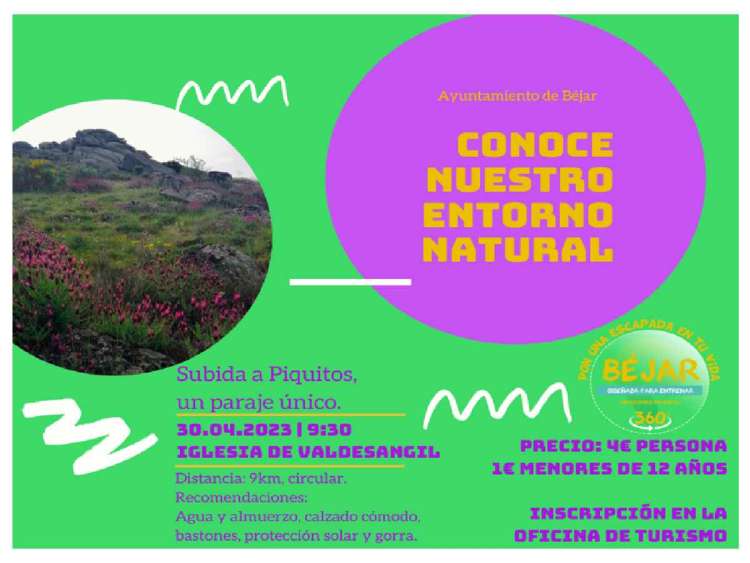 Cartel anunciador de la ruta