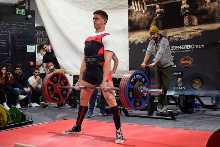 Sergio Ballestero en la Copa de España de Powerlifting
