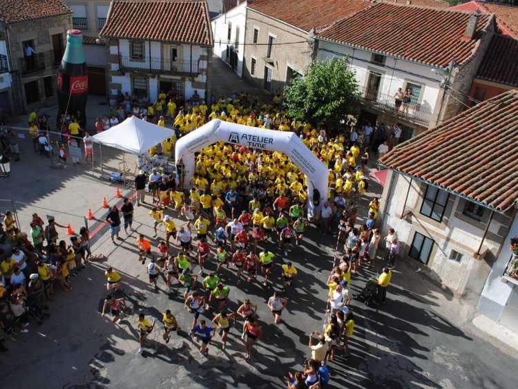 Vista aérea de la salida del año pasado, 2017, de la carrera Subida a la Teta