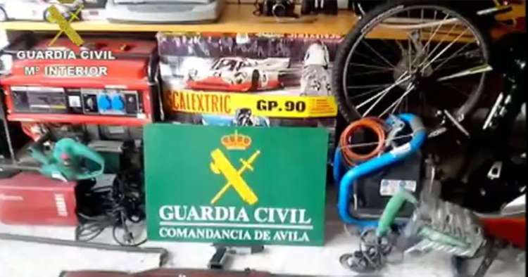 Material incautado en la operación Marques del Berrueco